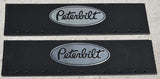 Quarter Fender Mud Flaps for Peterbilt 24x6 Black Silver Rubber 3/8 MPS2406 Pair