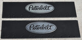 Quarter Fender Mud Flaps for Peterbilt 24x6 Black Silver Rubber 3/8 MPS2406 Pair