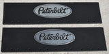 Quarter Fender Mud Flaps for Peterbilt 24x6 Black Silver Rubber 3/8 MPS2406 Pair