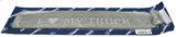 RW Mud Flap Plates "I LOVE MY TRUCK", 24" W  X 4 1/2" Tall 304 Stainless #N11412