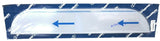RW Top of Door Trim Chopped Look for 379 Peterbilt 2005+ 304 Stainless #N30434