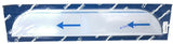 RW Top of Door Trim Chopped Look for 379 Peterbilt 2005+ 304 Stainless #N30434