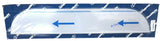 RW Top of Door Trim Chopped Look for 379 Peterbilt 2005+ 304 Stainless #N30434