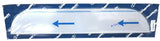 RW Top of Door Trim Chopped Look for 379 Peterbilt 2005+ 304 Stainless #N30434