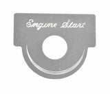 HTS Switch Plate for Peterbilt Engine Start Stainless Engraved #PB-2003