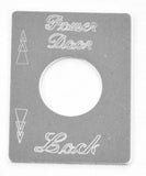HTS Toggle Switch Plate Peterbilt Power Door Lock Stainless Engraved #PB-2009