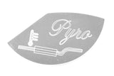 Gauge Emblem for Peterbilt Isspro Pyro Pyrometer 1/3 Moon Stainless  PB-2021