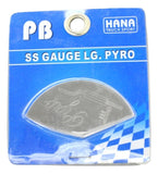 Gauge Emblem for Peterbilt Isspro Pyro Pyrometer 1/3 Moon Stainless  PB-2021