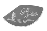 Gauge Emblem for Peterbilt Isspro Pyro Pyrometer 1/3 Moon Stainless  PB-2021