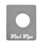 Toggle Switch Plate for Peterbilt Wiper Washer Stainless Engraved #PB-2039