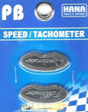 Gauge Emblems for Peterbilt Speedometer & Tachometer Stainless HTS PB-2046 Pair