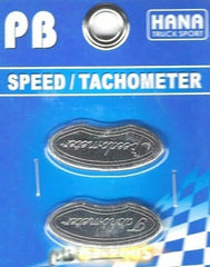 Gauge Emblems for Peterbilt Speedometer & Tachometer Stainless HTS PB-2046 Pair