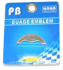 Gauge Emblem Blank for 2006 & up Peterbilt Stainless Etched No Cutout #PB-2055