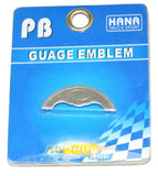 Gauge Emblem Blank for 2006 & up Peterbilt Stainless Etched No Cutout #PB-2055