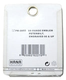 Gauge Emblem Blank for 2006 & up Peterbilt Stainless Etched No Cutout #PB-2055