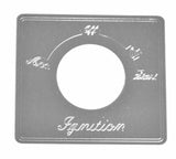 HTS Toggle Switch Plate for 2006+ Peterbilt Ignition Stainless Engraved #PB-2057