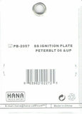 HTS Toggle Switch Plate for 2006+ Peterbilt Ignition Stainless Engraved #PB-2057