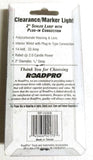 RoadPro Incandescent Clearance/Marker Sealed Light  2",  2 Prong  RP-1030A