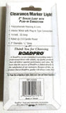 RoadPro Incandescent Clearance/Marker Sealed Light  2",  2 Prong  RP-1030A