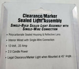 Clearance Marker Light 6"x2" Sealed Red Rectangular 1 Wire RP-21002R Each