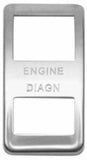 Rocker Switch Trim for Western Star Engine Diagn Stainless Etched WP-WS-43