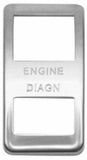Rocker Switch Trim for Western Star Engine Diagn Stainless Etched WP-WS-43