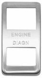 Rocker Switch Trim for Western Star Engine Diagn Stainless Etched WP-WS-43