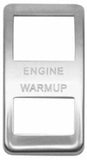 Rocker Switch Trim for Western Star Engine Warmup Stainless Etched WP-WS-45