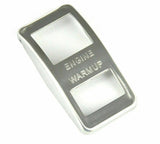 Rocker Switch Trim for Western Star Engine Warmup Stainless Etched WP-WS-45