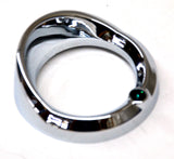 UP Small Gauge Cover for Peterbilt 2006 & up Chrome Visor Green Jewel #40682 Ea.