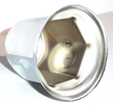 Lug Nut Covers 33mm Push-On Blue Reflector Chrome 2" Tall UP#10041 Set of 20