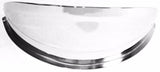 Headlight Visor for Round 7" Headlight Universal Fit Chrome 8" Base UP10467 Each