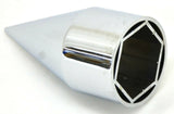 Lug Nut Covers 1 1/2" Push-On Spike Chrome Plastic 4 1/4" UP#10770 Set of 20
