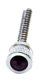 Dash Screws for Freightliner Purple Jewel Chrome 1 1/2" Tall UP#24055 Set of 6