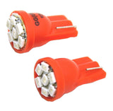 LED Bulbs Replacement for #194, #168 Dome Light Bulb 7 Red LEDs GG#74903 Pair