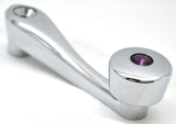 Window Crank Slotted Splined Purple Jewel Chrome Diecast 4.25 Long GG#54974 Each