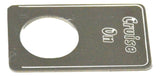 Indicator Light Plate for Kenworth Cruise On Stainless Steel GG#68550 Each