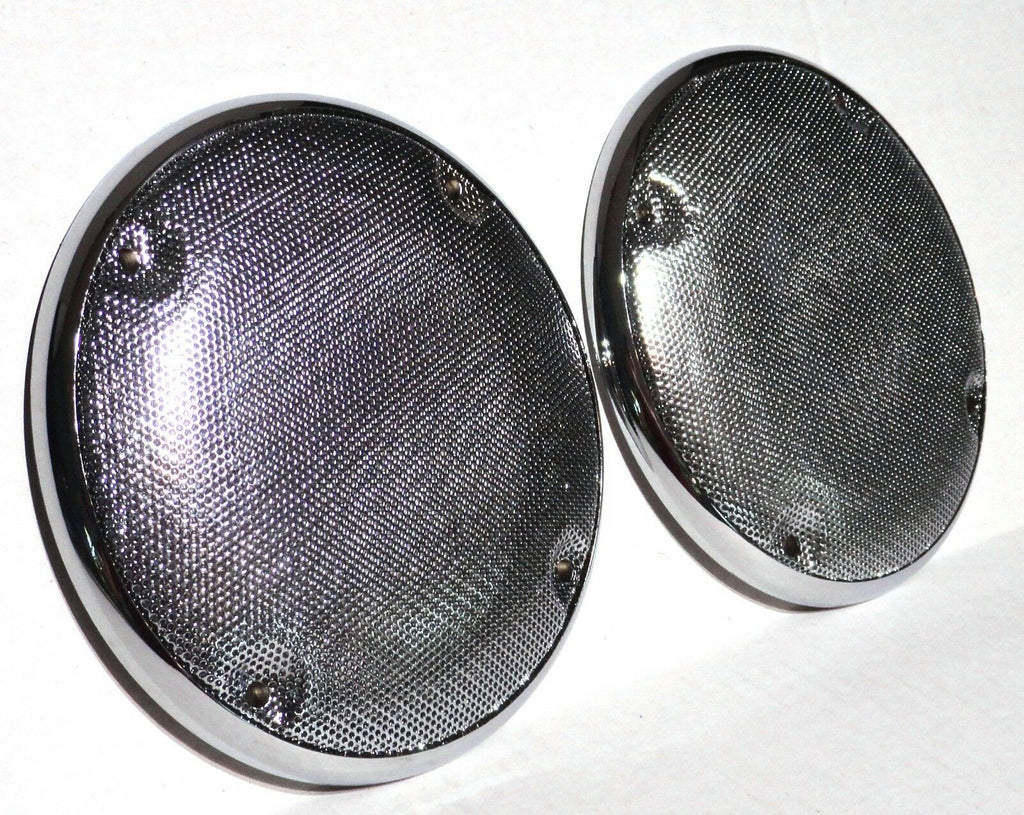 Round Speaker Covers for Kenworth Cab Ceiling 5-7/16  Metal Screen UP#40915-Pair