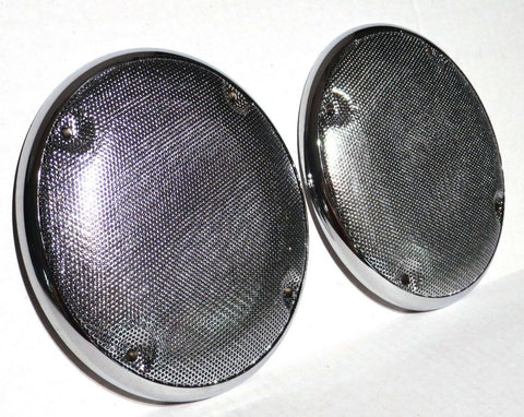 Round Speaker Covers for Kenworth Cab Ceiling 5-7/16  Metal Screen UP#40915-Pair