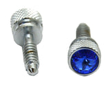 Dash Panel Screws for Peterbilt 2001–2005 Blue Jewel Chrome Plate GG#67091- Pair