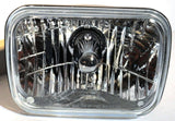 Rectangular Crystal Glass Headlight 5"x7" Replaces H6054 H4/HB2 Halogen UP#31389