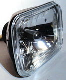 Rectangular Crystal Glass Headlight 5"x7" Replaces H6054 H4/HB2 Halogen UP#31389