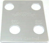 Switch Plate for Peterbilt Cruise Control 4 hole Stainless Steel GG#68454
