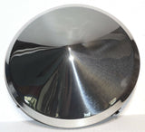 Front Hub Cap 5 Notch Pointed Cone Steel Wheel Stainless 7/16" Lip UP#20147 Pair