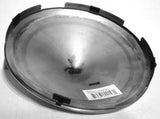Front Hub Cap 5 Notch Pointed Cone Steel Wheel Stainless 7/16" Lip UP#20147 Pair