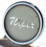Wiper Control Knob for 1/4" Shaft Chrome w/1" Silver Glossy Sticker UP#23206