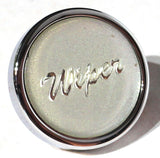 Wiper Control Knob for 1/4" Shaft Chrome w/1" Silver Glossy Sticker UP#23206