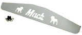 Rear Mud Flap Plates/Weights for Mack Trucks 4 X 24" Chrome 3 Stud GG#30100 Pair