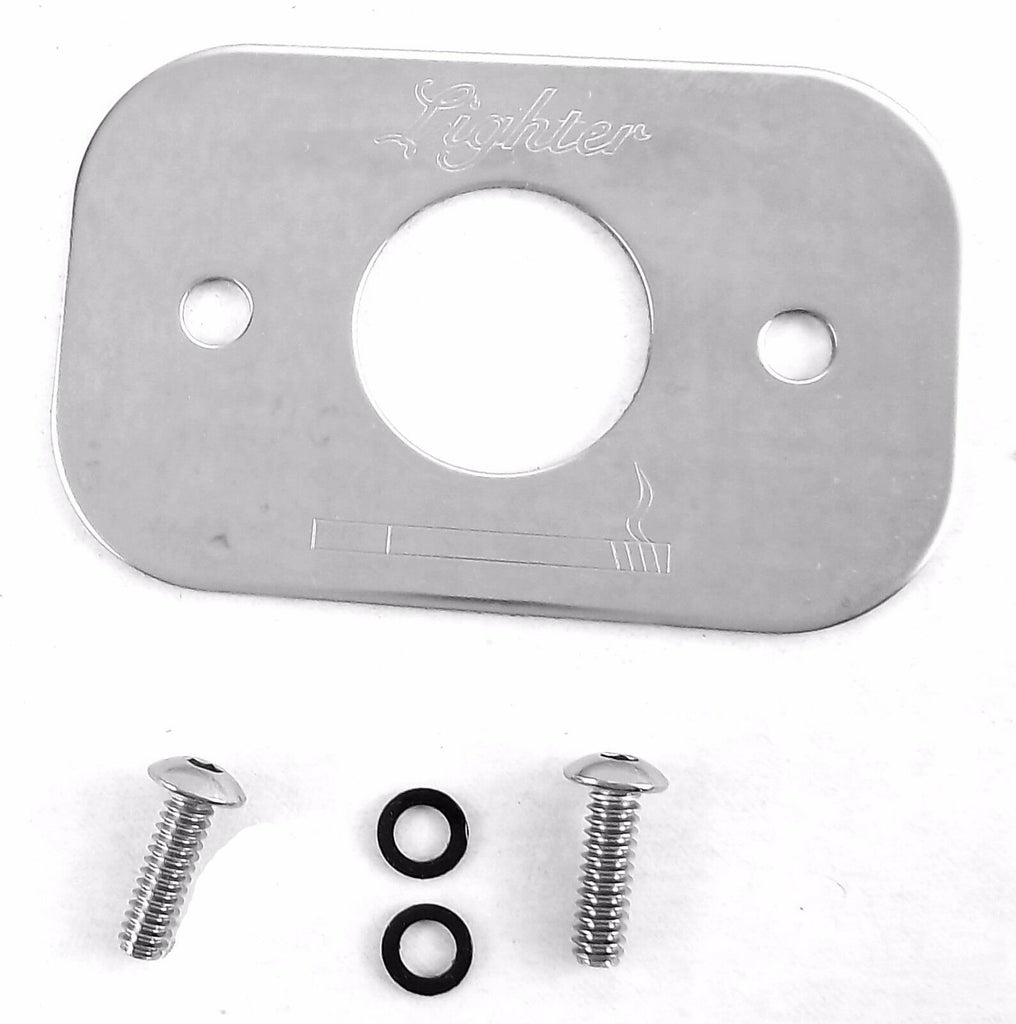 Lighter Body Plate w/Screws for 379 Peterbilt Stainless Steel 3-3/16" W GG#68340