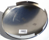 Front Hub Caps 4 Even Notch for Aluminum Wheel, Dome Chrome 1" Lip UP#10118-Pair